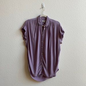 Lilac purple Madewell blouse